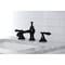 Kingston Brass KC7060BAL Heirloom 8" Widespread Bathroom Faucet, Matte Black KC7060BAL - alternate 6